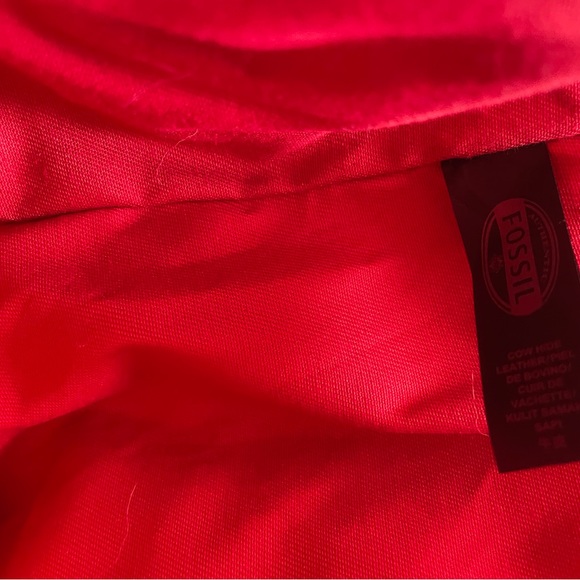 Fossil Leather Handbag Purse Tote - Picture 13 of 14